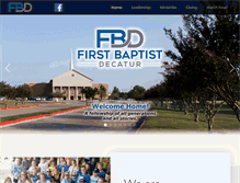 Tablet Screenshot of firstdecatur.us